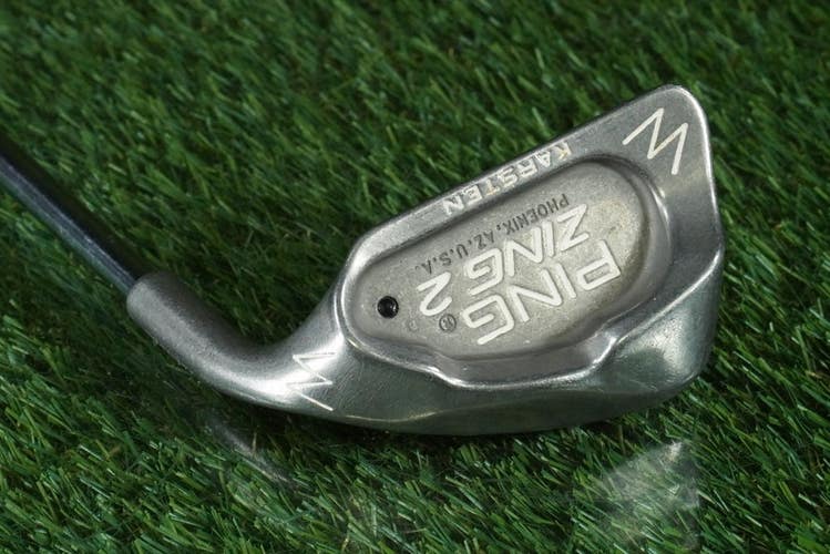 PING ZING 2 KARSTEN PITCHING WEDGE "W" STEEL JZ STIFF FLEX BLACK DOT RH ~ L@@K!!
