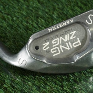 PING ZING 2 KARSTEN SAND WEDGE "S" STEEL JZ STIFF FLEX BLACK DOT RH ~ L@@K!!