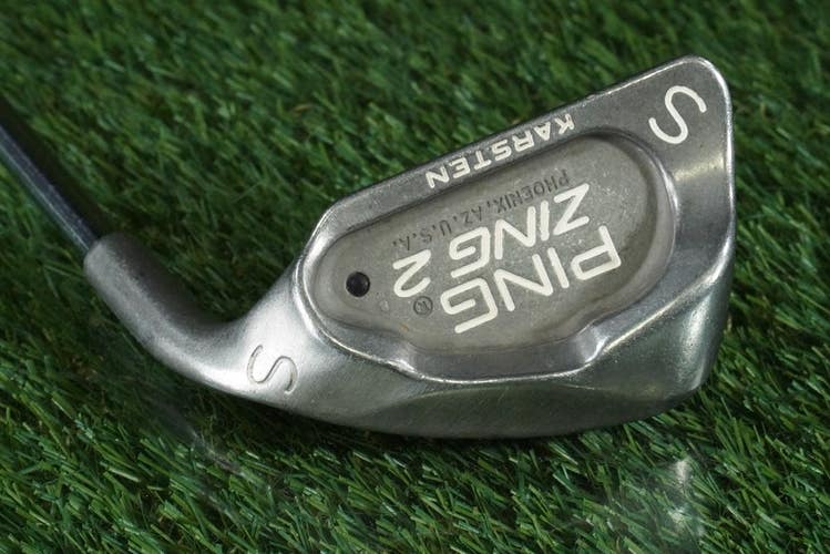 PING ZING 2 KARSTEN SAND WEDGE "S" STEEL JZ STIFF FLEX BLACK DOT RH ~ L@@K!!