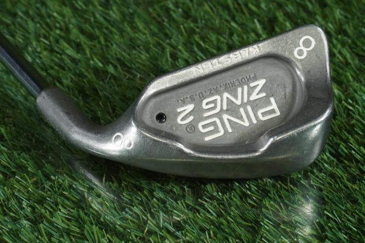PING ZING 2 KARSTEN 8 IRON STEEL JZ STIFF FLEX BLACK DOT RH ~ L@@K!!