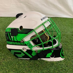 White Youth Warrior R/F1 Goalie Mask (New)