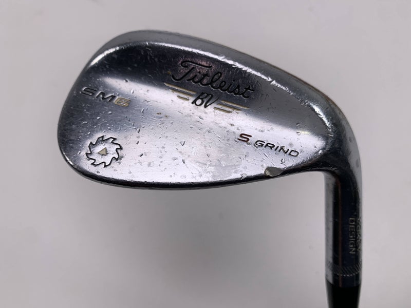 Titleist Vokey SM6 Tour Chrome Sand Wedge SW 56* 10 Bounce RH Midsize Grip