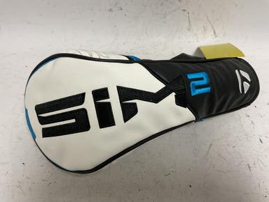Used Taylormade SIM2 DRIVER HEADCOVER White/Black/Navy 11855-S000187986