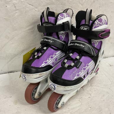 Used RollerDerby STRYDE ADJ 11-1 Junior Rec Fitness Skates Purple Adjustable 11855-S000187960