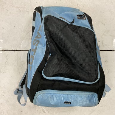 Used Easton SOFTBALL BB/SB Player Backpack Black And Carolina Blue 11855-S000187956