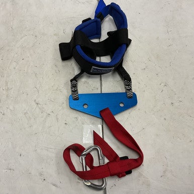 Used Iron Mind Neck Harness Navy Blue And Red 11855-S000187948