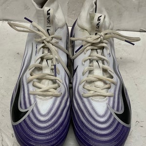 Used Nike HM8850-101 Adult FB Cleats White And Purple Senior 12 11855-S000188050