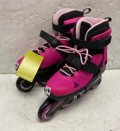 Used Rollerblade MICROBLADE G ADJ 5-8 Senior Rec Fitness Skates Pink Adjustable 11855-S000188037