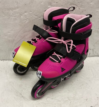 Used Rollerblade MICROBLADE G ADJ 5-8 Senior Rec Fitness Skates Pink Adjustable 11855-S000188037