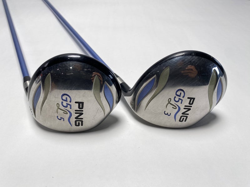 Ping G5 Ladies 3 & 5 Fairway Wood Set 18* 22* ULT50F 50g Graphite Womens RH