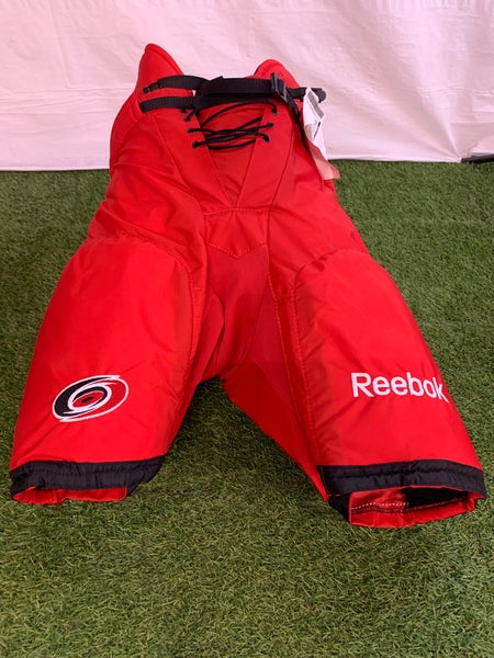 Red Senior Large Reebok HP520 Hockey Pants Pro Stock Carolina Hurricanes (New)