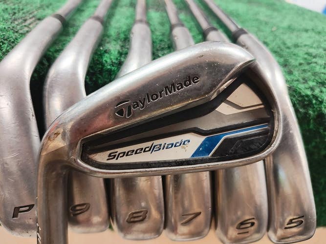 Taylormade Speedblade HL Iron Set 4-PW Steel Shaft Uniflex Left Handed LH