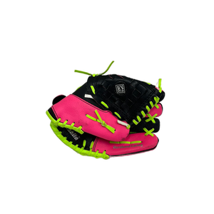 Used Franklin 22852 9" BB/SB Glove T-ball Black And Pink 11692-S000138840