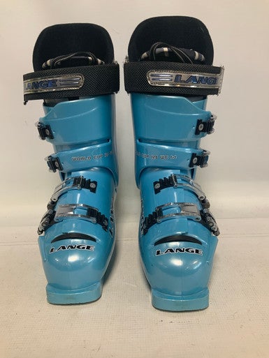Used Lange WORLD CUP 120 WC FIT Mens DH Ski Boot Carolina Blue 270 MP - M09 - W10 11823-S000032845
