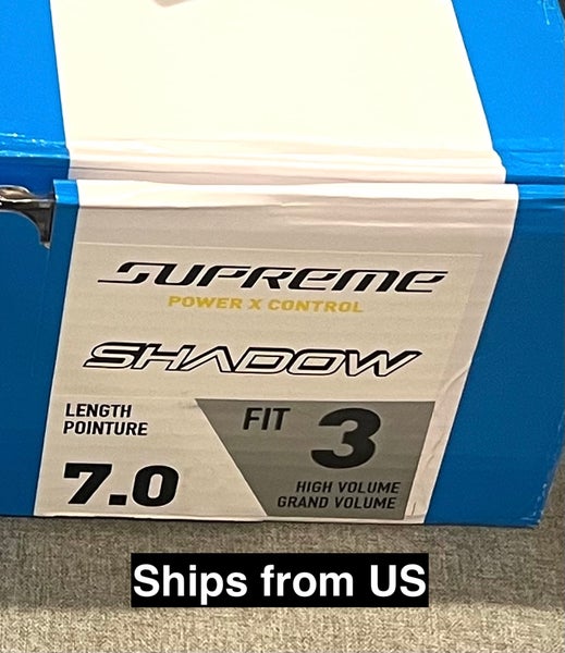 NEW Sz 7 Fit 3 with FLY-TI Steel - Bauer Shadow Ice Hockey Skates Supreme | Ships from US