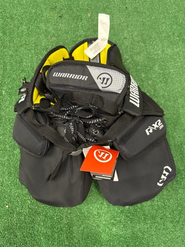 Black Junior S/M Warrior Ritual X2 Hockey Goalie Pants (New)