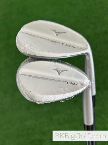 NEW Mizuno T24 Chrome 2 Wedge Set (54 & 60 Degrees) / Ladies Flex