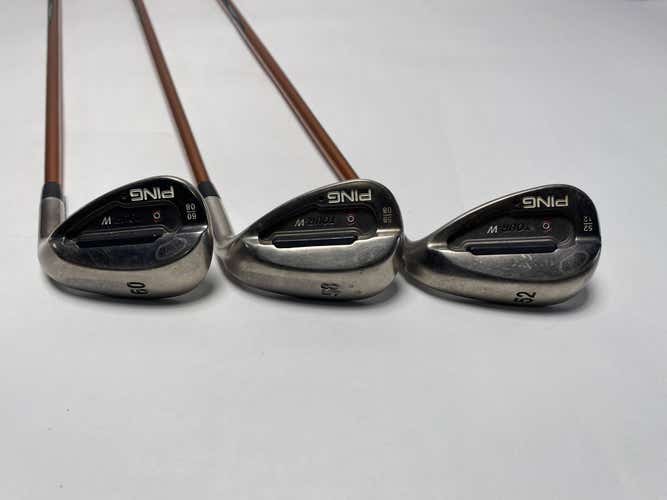 Ping Tour-W Brushed Silver Wedge Set 52* 12 | 58* 8 | 60* 8 TFC 129 I Mens RH