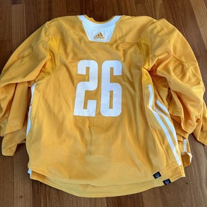 Jimmy Vesey 26 MiC Team Issued Used Worn Adidas Authentic Practice Jersey New York Rangers 56