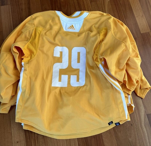 Dryden Hunt 29 MiC Team Issued Used Worn Adidas Authentic Practice Jersey New York Rangers 56