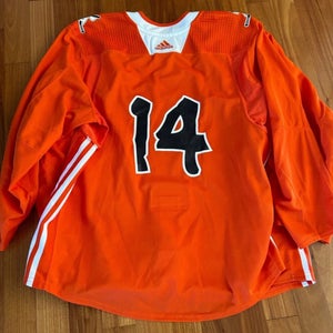 Greg McKegg 14 MiC Team Issued Used Worn Adidas Authentic Practice Jersey New York Rangers 56