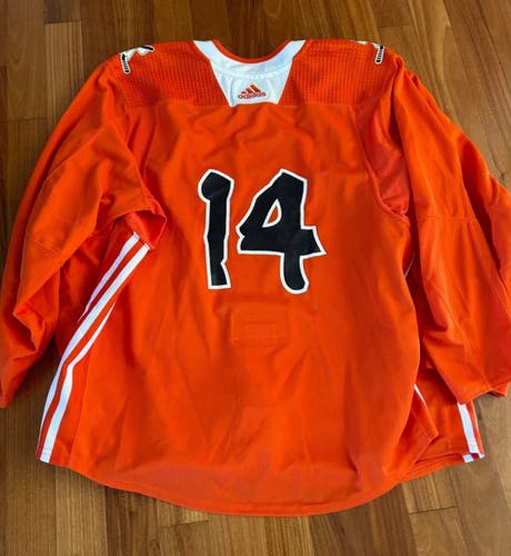 Greg McKegg 14 MiC Team Issued Used Worn Adidas Authentic Practice Jersey New York Rangers 56