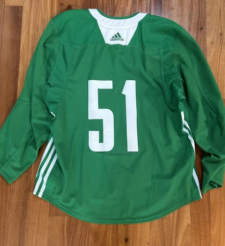 Tarmo Reunanen 51 MiC Team Issued Used Worn Adidas Authentic Practice Jersey New York Rangers 54
