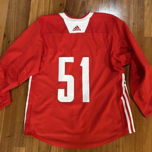 Tarmo Reunanen 51 MiC Team Issued Used Worn Adidas Authentic Practice Jersey New York Rangers 54