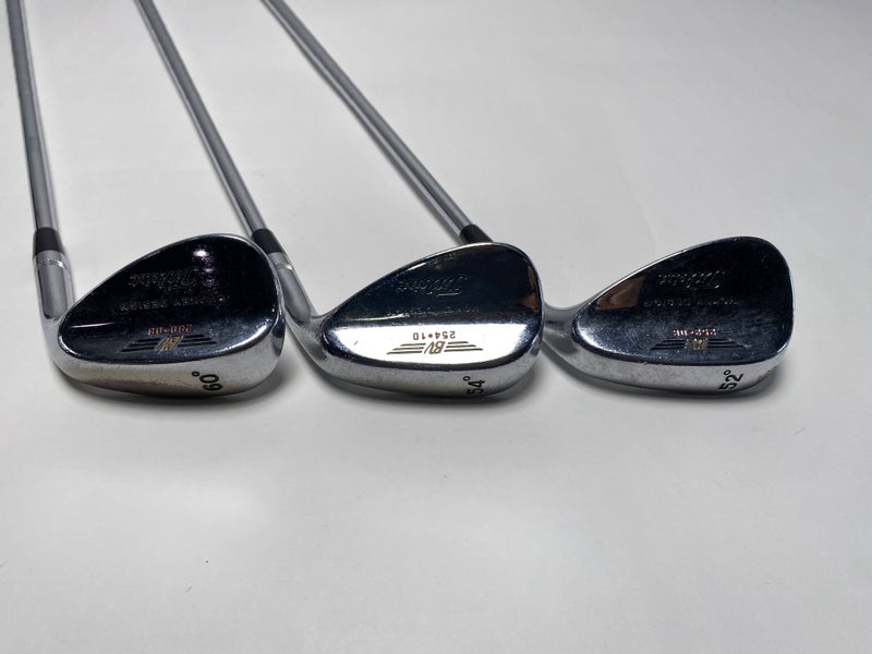 Titleist Vokey Tour Chrome Wedge Set 52* 8 | 54* 10  | 60* 8 Wedge Steel Mens RH