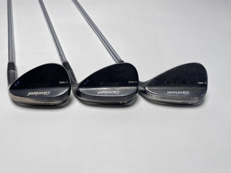 Cleveland RTX 3 Black Satin Wedge Set 50* 10 | 56* 11 | 60* 9 TT DG Mens RH