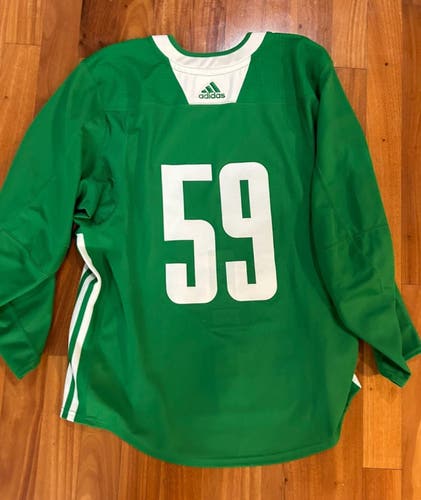 Karl Henriksson 59 MiC Team Issued Used Worn Adidas Authentic Practice Jersey New York Rangers 54
