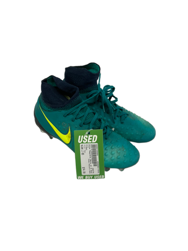 Used Nike MAGISTA OBRA Soccer Cleats Teal Junior 05 11692-S000136683