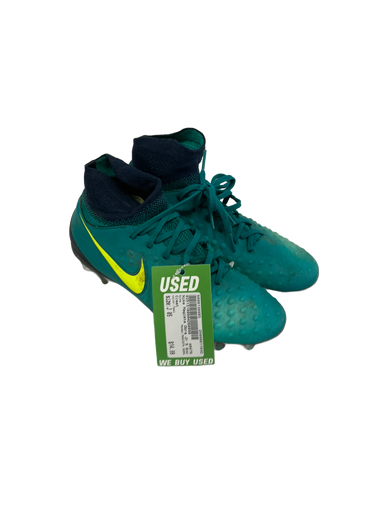 Used Nike MAGISTA OBRA Soccer Cleats Teal Junior 05 11692-S000136683