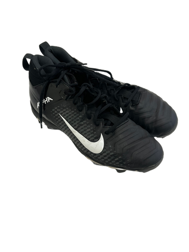Used Nike Alpha Menace Shark Mens 10.5 Black Football Cleats 11692-S000136974