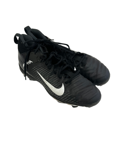 Used Nike Alpha Menace Shark Mens 10.5 Black Football Cleats 11692-S000136974