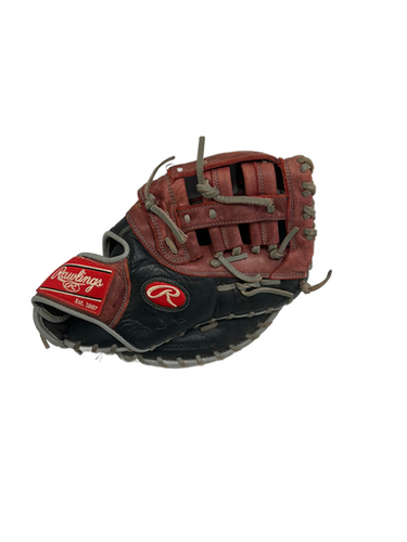 Used Rawlings R9 First Base RH Throw 12.5" Baseball Glove Black  11692-S000137087