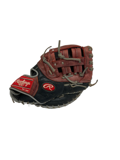 Used Rawlings R9 First Base RH Throw 12.5" Baseball Glove Black  11692-S000137087