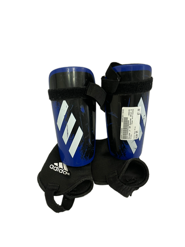 Used Adidas SHIN GUARDS Soccer Shin Guards Junior Navy Blue SM 11692-S000135889