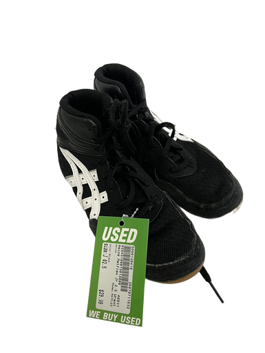 Used Asics MATFLEX Wrestling Shoes Black Junior 02.5 11692-S000138418