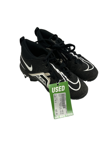 Used Nike ALPHA MENACE Jr FB Cleats Black Junior 01.5 11692-S000137871