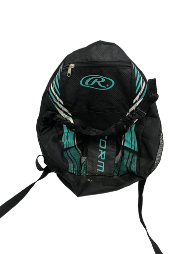 Used Rawlings STORM BACKPACK BB/SB Player Backpack Black 11692-S000138778