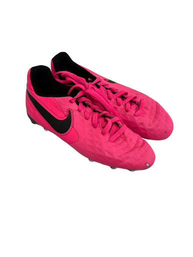 Used Nike TIEMPO Soccer Cleats Pink Junior 01.5 11692-S000138797