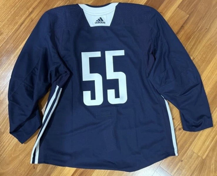Ryan Lindgren 55 MiC Team Issued Used Worn Adidas Authentic Practice Jersey New York Rangers 56