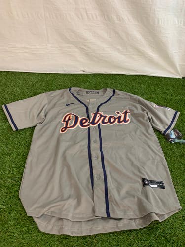 Gray XL Men's Nike Detroit Tigers Kerry Carpenter Jersey (New)