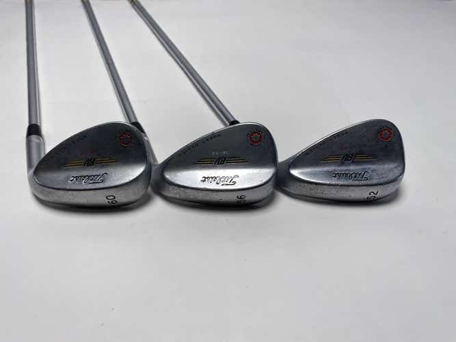 Titleist Vokey Spin Milled Chrome 2009 Wedge Set 52* 8 | 56* 14 | 60* 7 Mens RH