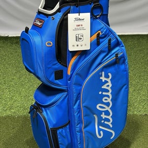 Titleist Cart 15 Golf Cart Bag - 15-Way Divider - Olympic Blue / Marble NEW!