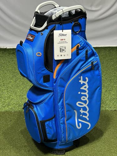 Titleist Cart 15 Golf Cart Bag - 15-Way Divider - Olympic Blue / Marble NEW!