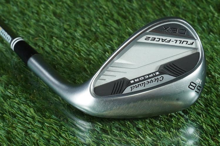 CLEVELAND CBX LOB WEDGE FULL-FACE 2 ZIPCORE DYNAMIC GOLD WEDGE FLEX RH 58 12