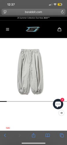 Gray Men's Adult XL  Pants (New)