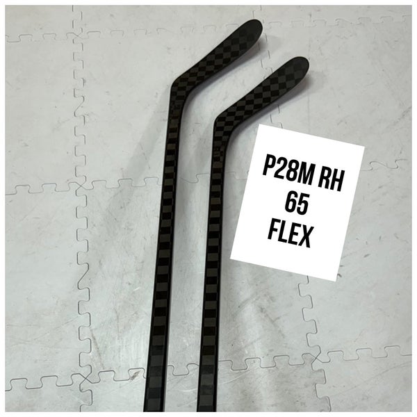 Senior(2x)Right P28M 65 Flex 66” ProBlackStock™ Unbranded Blackouts Pro Stock Nexus Hockey Sticks